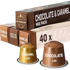REAL COFFEE pack frontal con cajas de 40 cápsulas, presentación atractiva