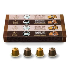 REAL COFFEE taza con chocolate caliente preparado, bebida cremosa lista