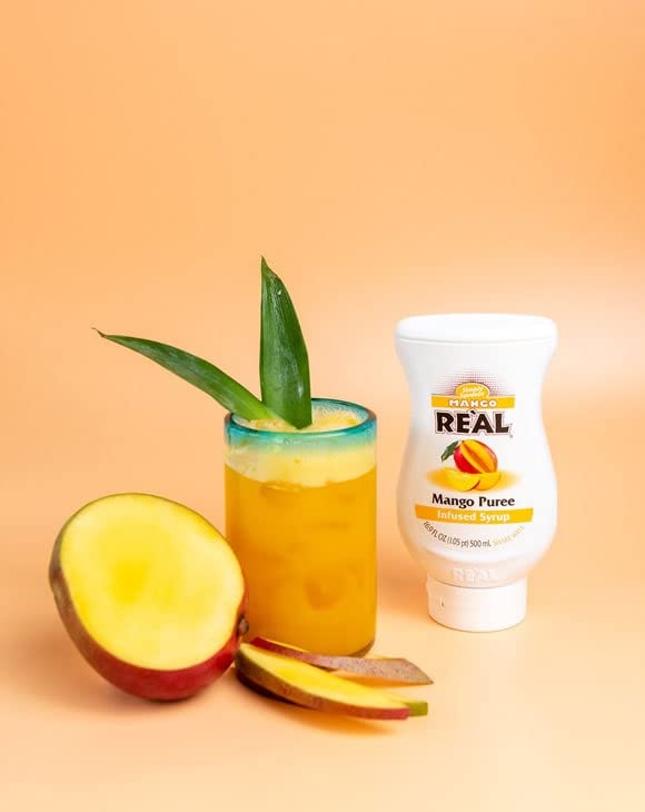 Reàl Infused Exotics jarabe en un cóctel tropical, aporta sabor auténtico