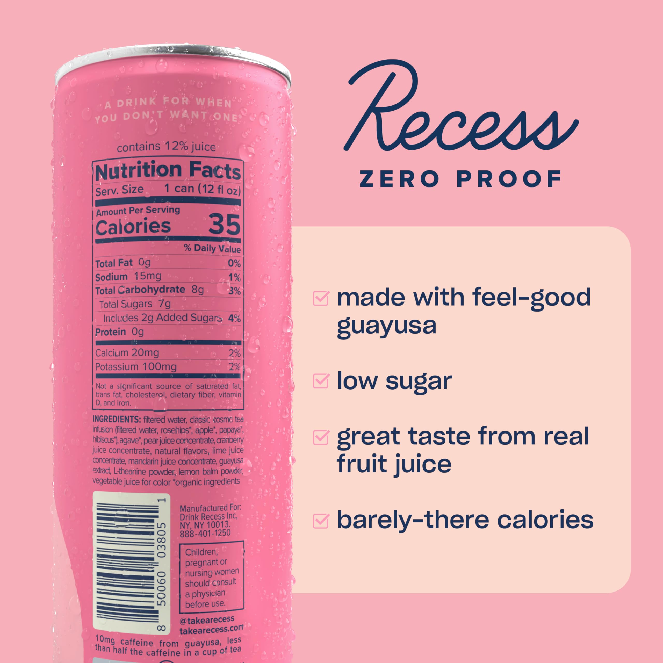 Recess primer plano de burbujeo y color realzando sabor afrutado