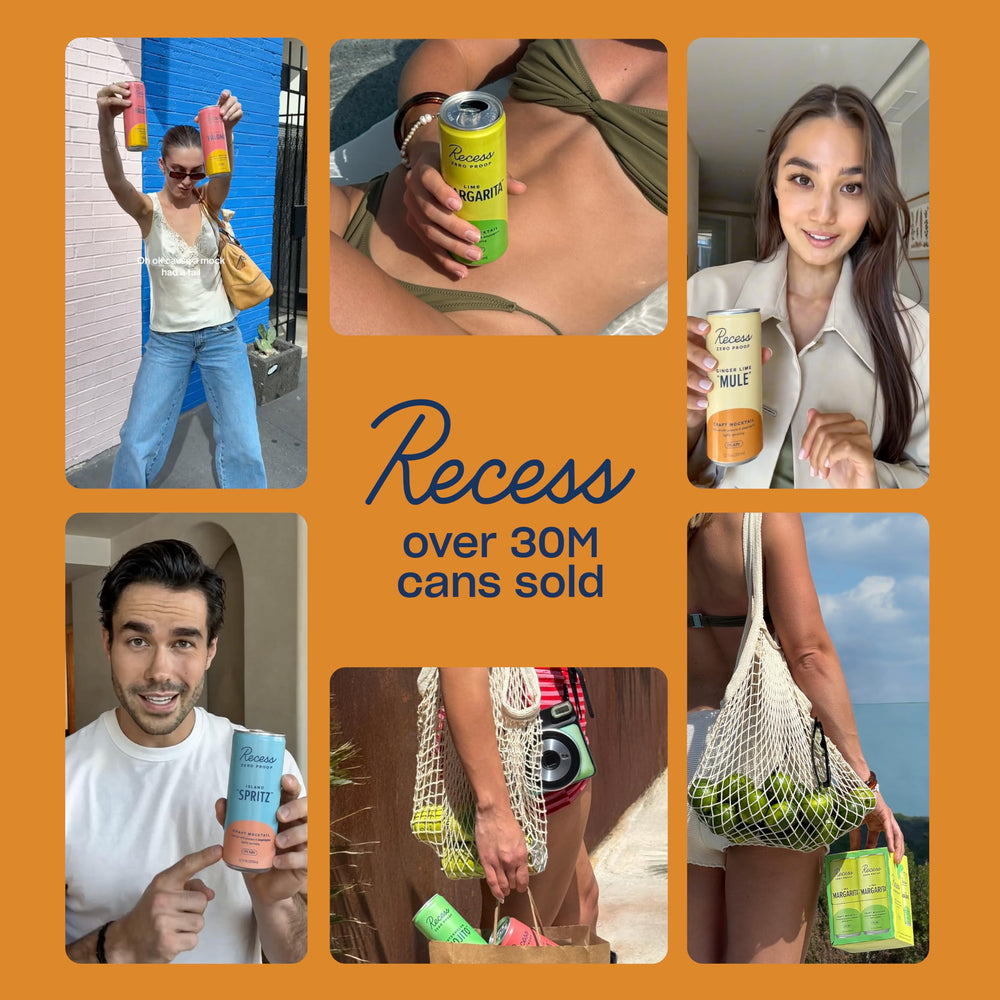 Recess escena de fiesta sin alcohol ofreciendo opción social elegante
