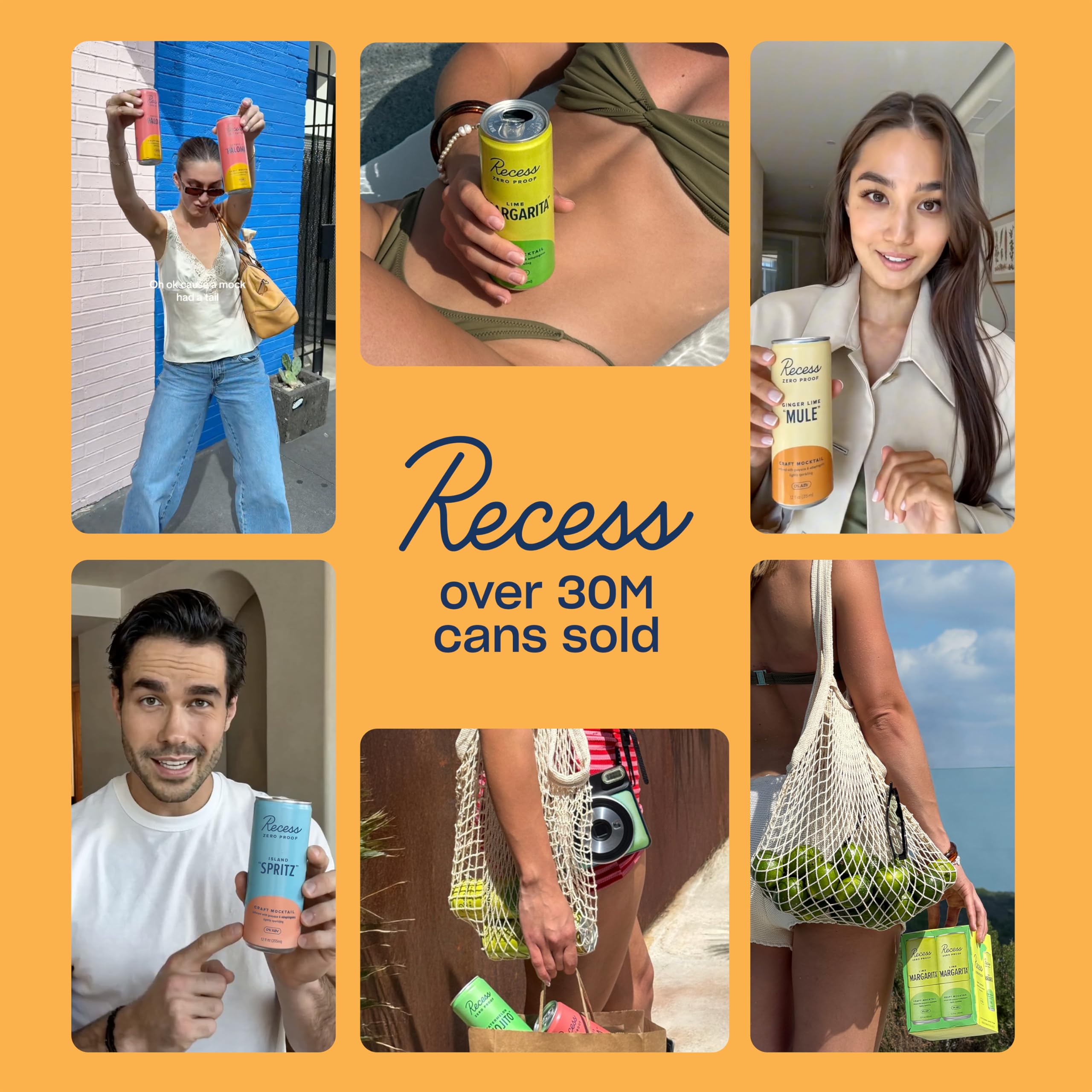 Recess mocktail servido en reunión social, alternativa sin alcohol elegante