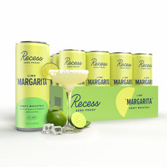 Recess pack frontal mostrando las doce latas y diseño atractivo