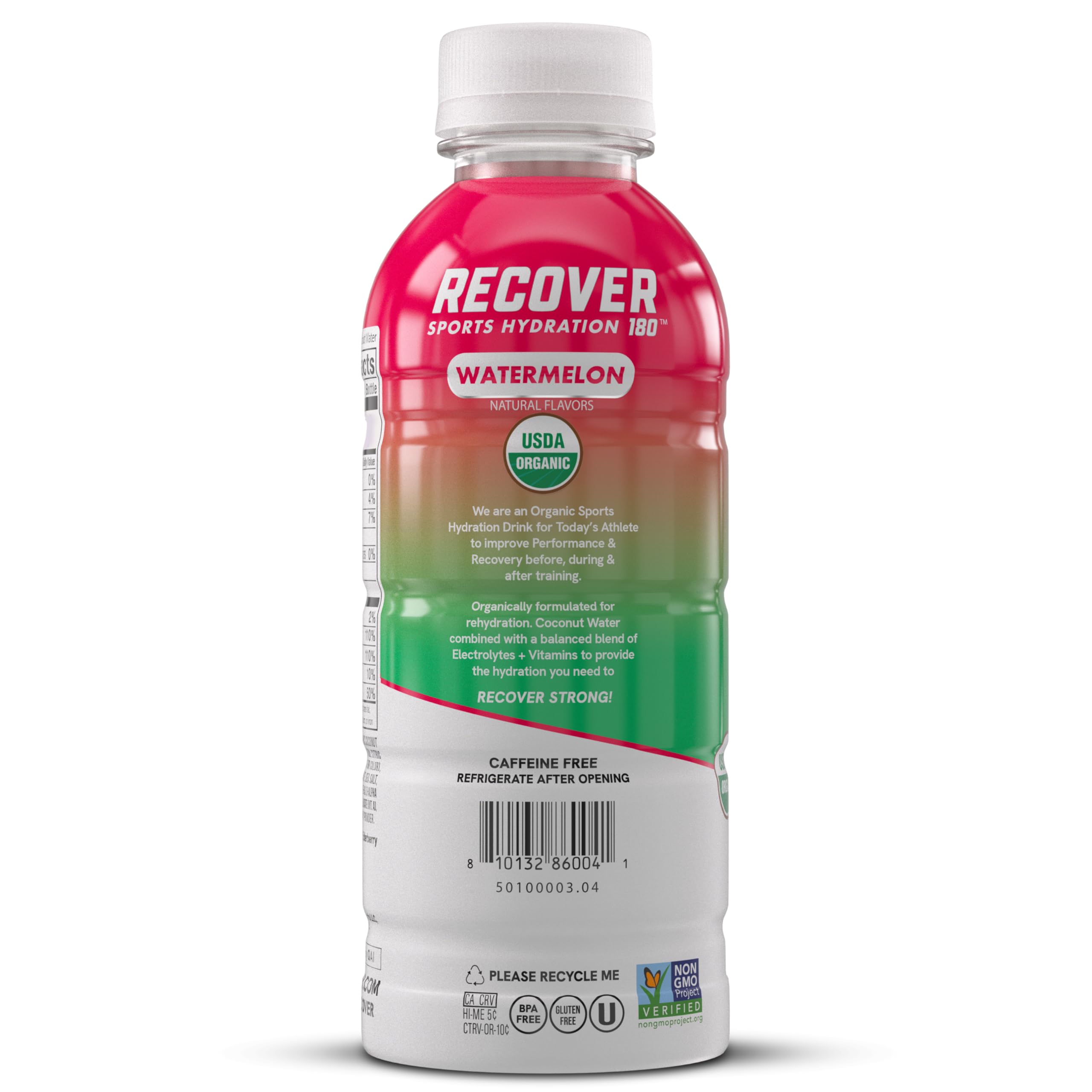 RECOV3R 180 pack de 12 botellas para abastecimiento de hidratación