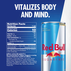 Pack de 12 Red Bull Sugarfree listo para almacenar y compartir