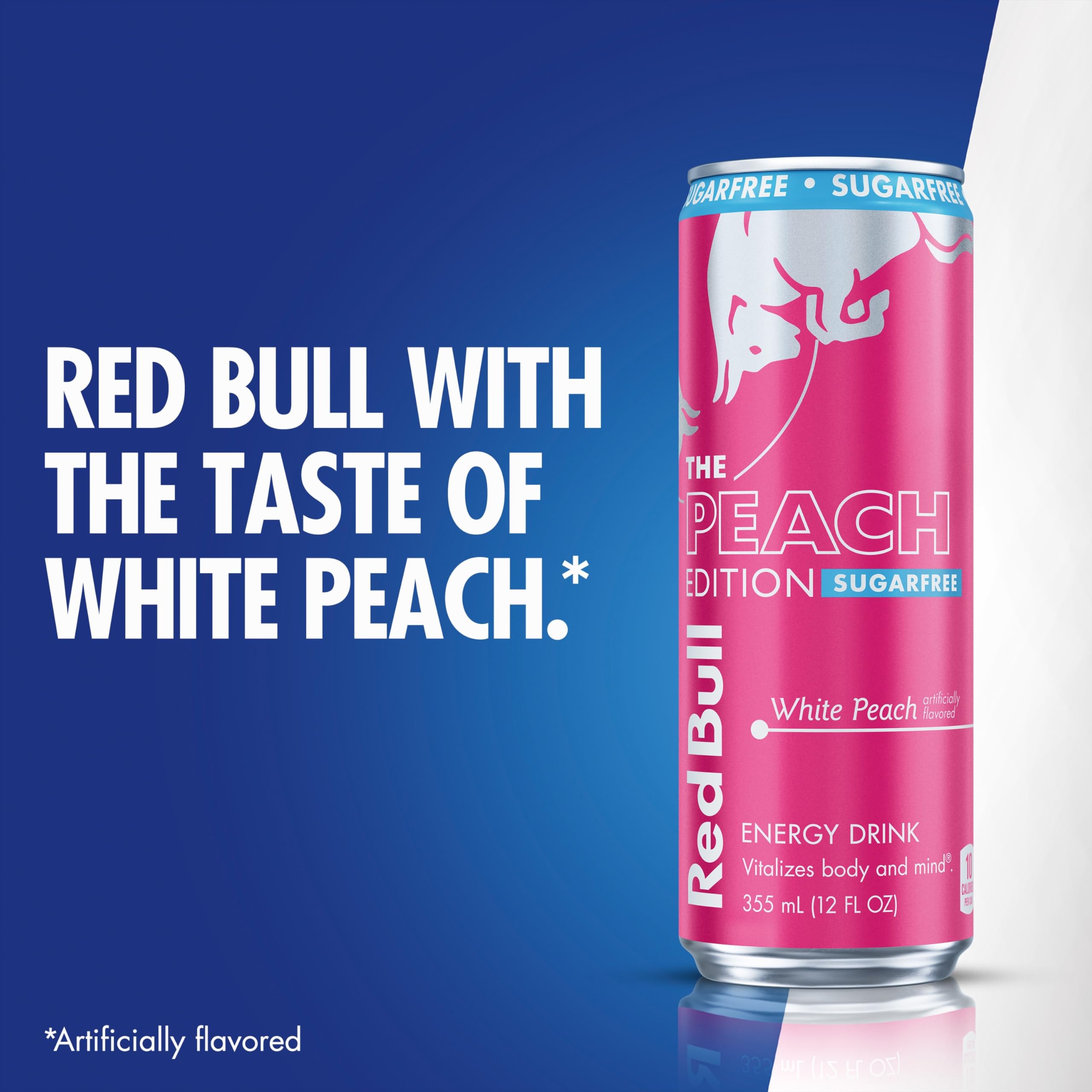Red Bull lata junto a símbolo de reciclaje enfatizando aluminio reutilizable