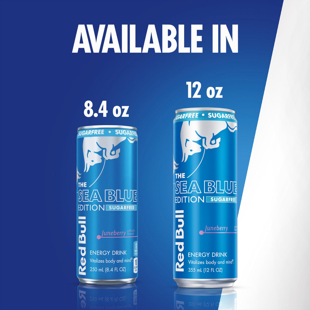 Red Bull Sea Blue caja de 24 latas para almacenamiento y eventos