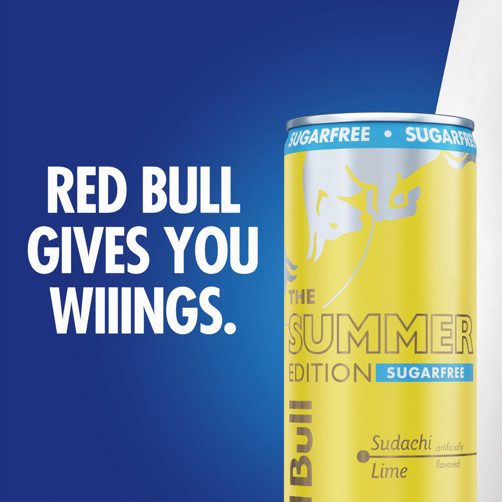 Red Bull etiqueta de ingredientes y vitaminas B destacando transparencia informativa