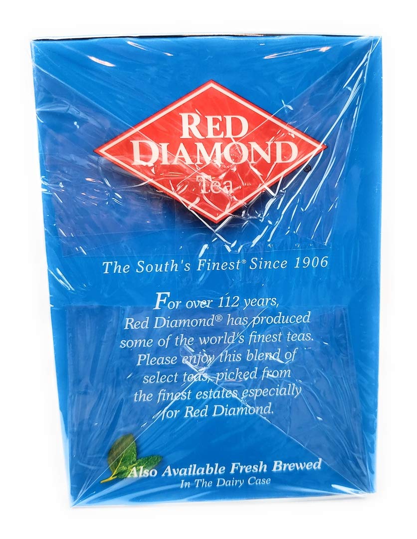 Red Diamond bolsita junto a una regla para ver tamaño y facilidad de uso