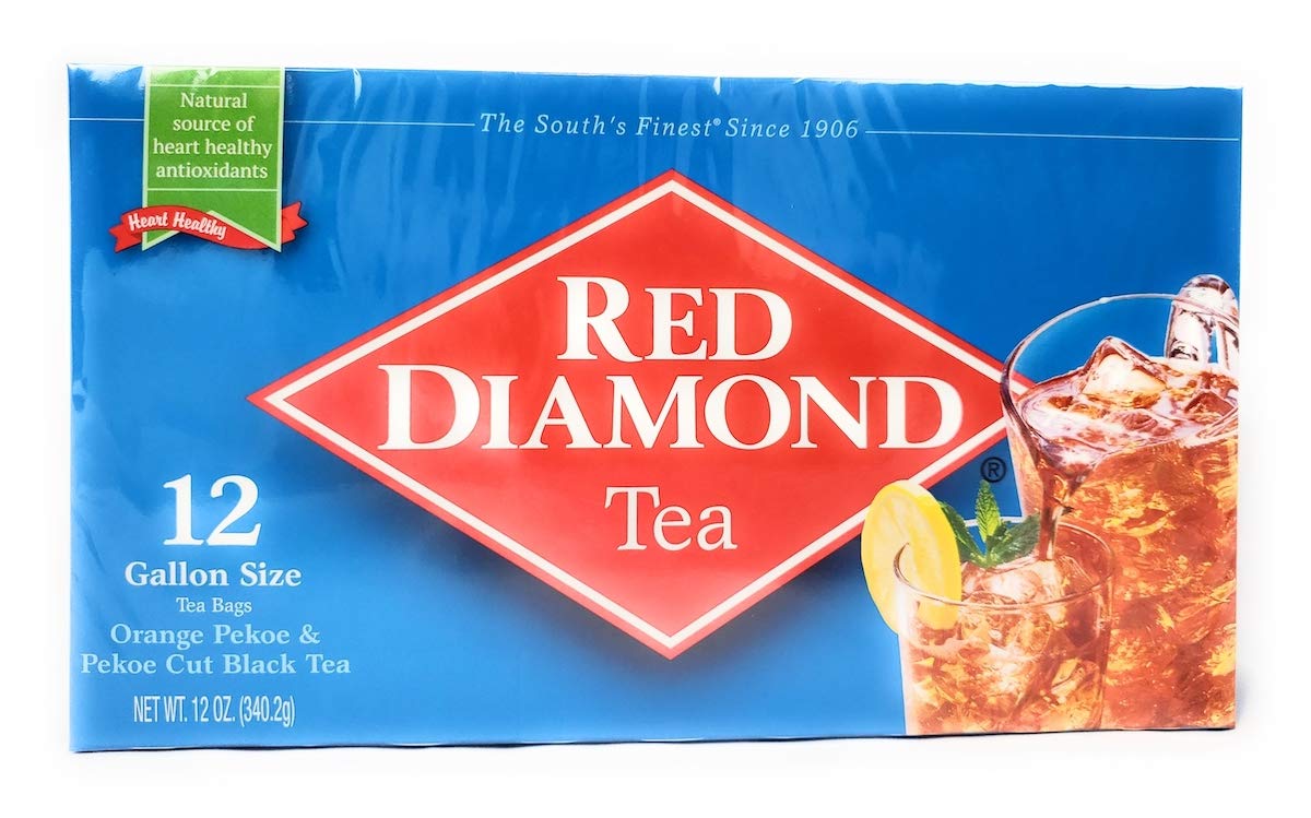 Red Diamond frente del empaque mostrando 12 bolsitas y beneficio de preparación rápida