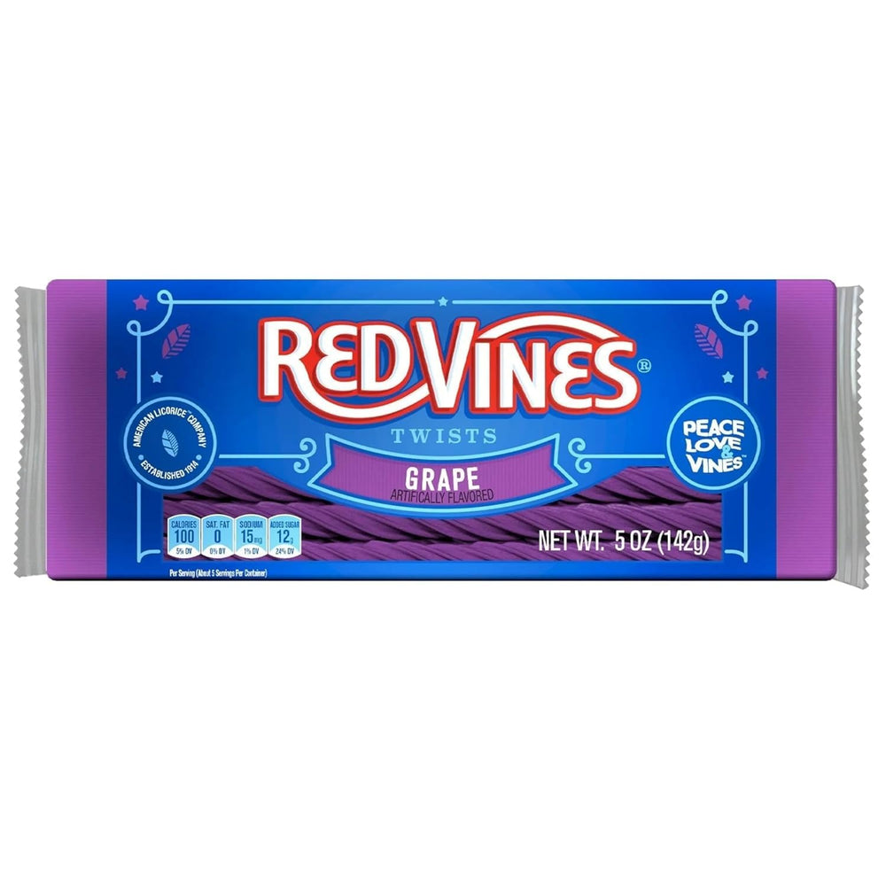 Red Vines comparación de tamaño junto a una mano para escala