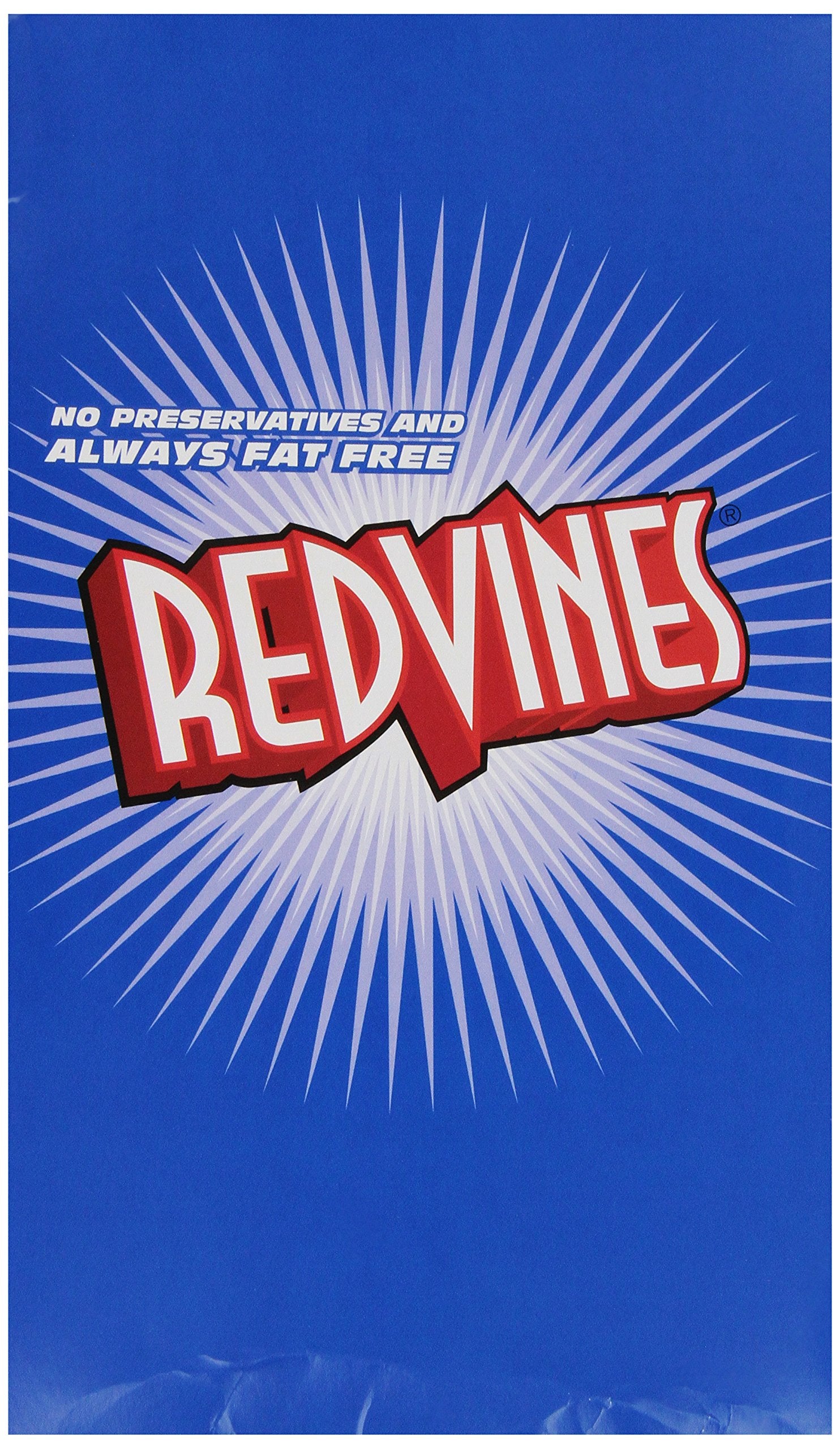 Red Vines primer plano de tiras masticables mostrando textura suave