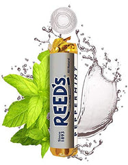 Reed's en recepción de oficina con frasco, disponible para clientes y visitas