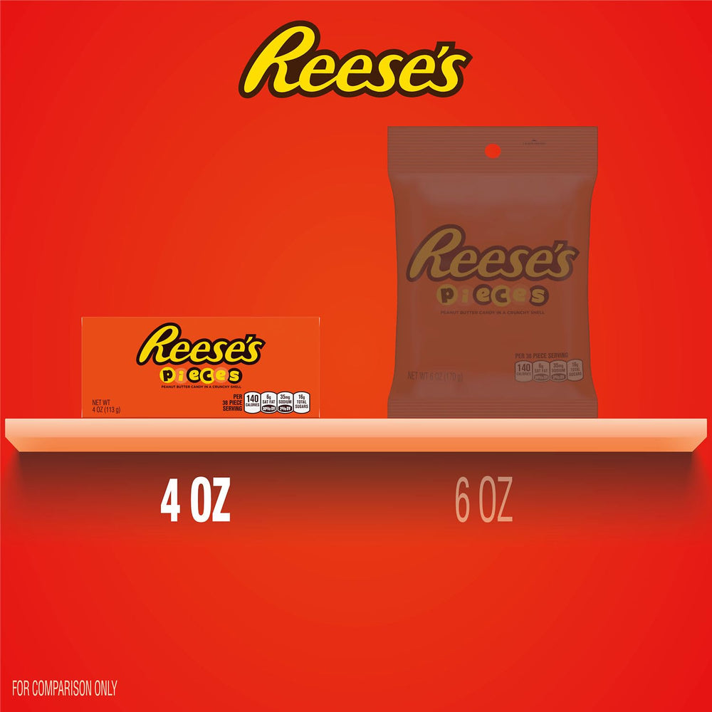 Reese's Pieces etiqueta con información y acreditación kosher visible y clara