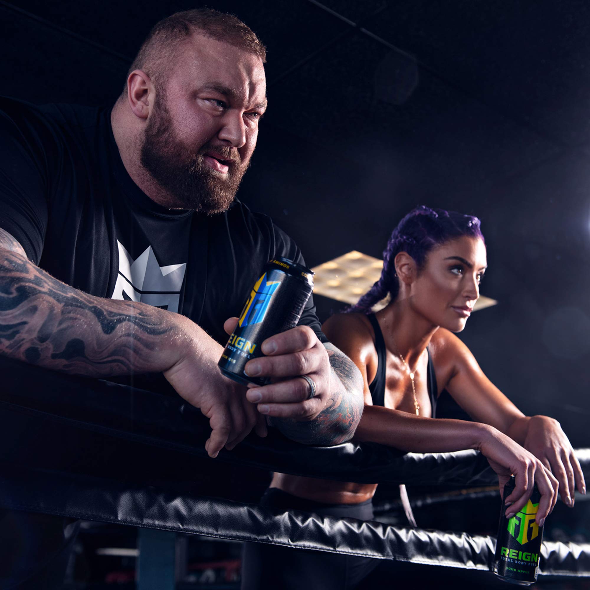 Reign etiqueta con ingredientes visible para ver BCAA y CoQ10