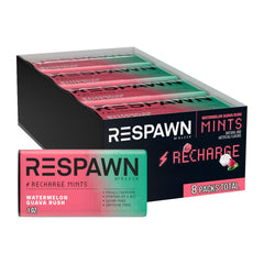 RESPAWN presentación frontal del pack mostrando diseño colorido y beneficio portable