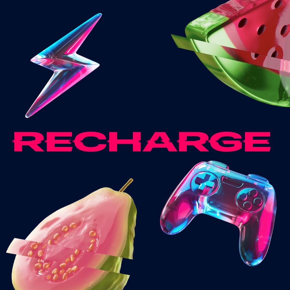 RESPAWN textura de la pastilla cerca que destaca la disolución y sabor intenso