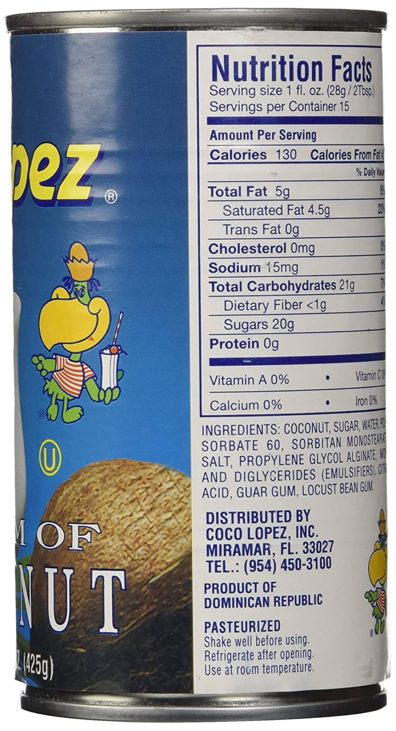 Rex crema de coco detalle de etiqueta que comunica autenticidad caribeña