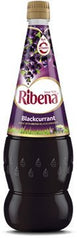 Ribena botella 1500ml mostrando etiqueta y sabor grosella para bebidas familiares
