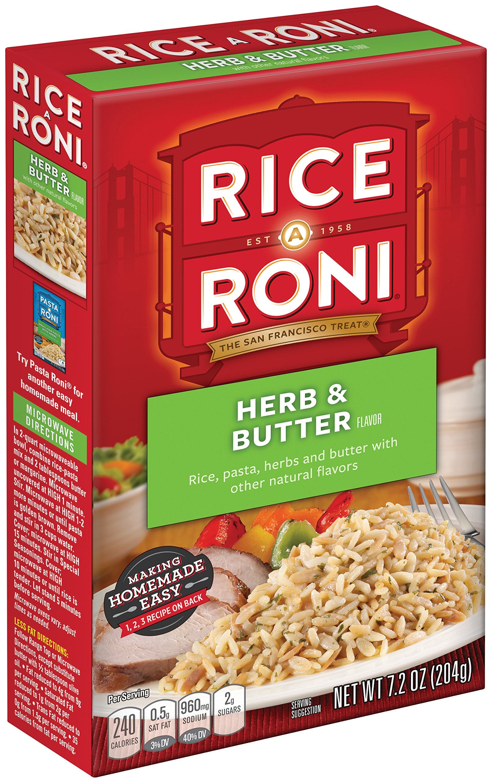 Rice-A-Roni mezcla cocinándose en sartén, cocción de 15 minutos