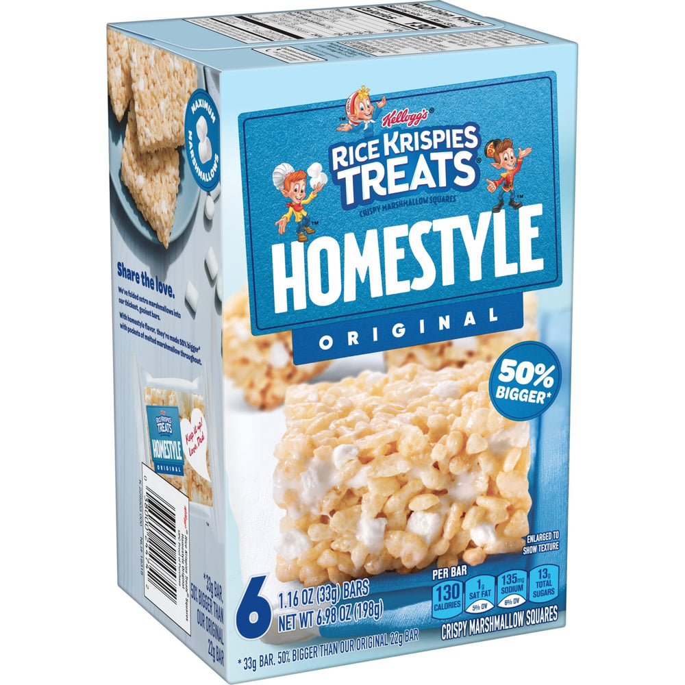 RICE KRISPIES TREATS etiqueta de ingredientes enfocada en alérgenos
