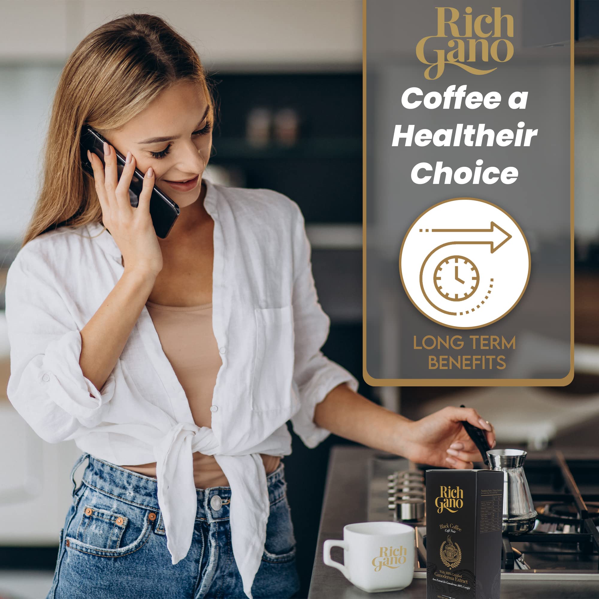 Rich Gano sachet junto a una mano para comparar tamaño, ideal para viajes y oficina