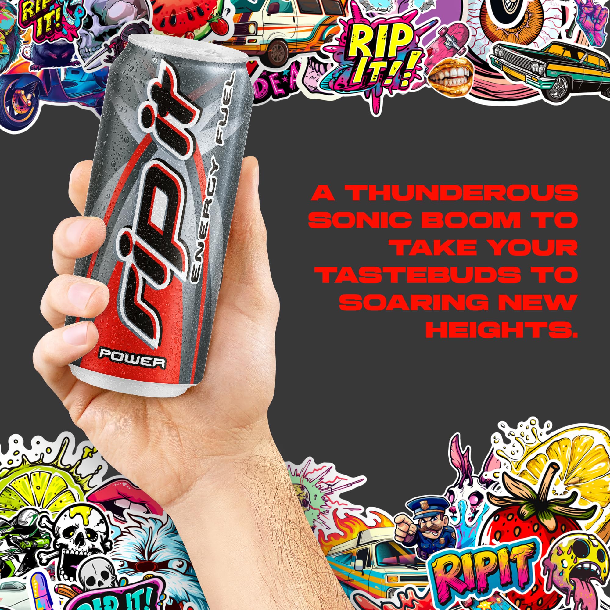 Rip It bebida en entrenamiento motivando enfoque y rendimiento