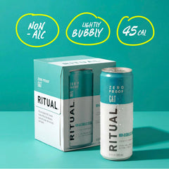 Ritual Zero-Proof detalle de la espuma y carbonatación refrescante