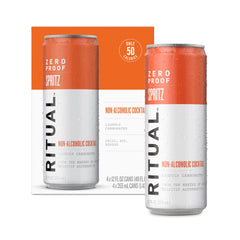 Ritual Zero-Proof lata frente mostrando diseño y conveniencia