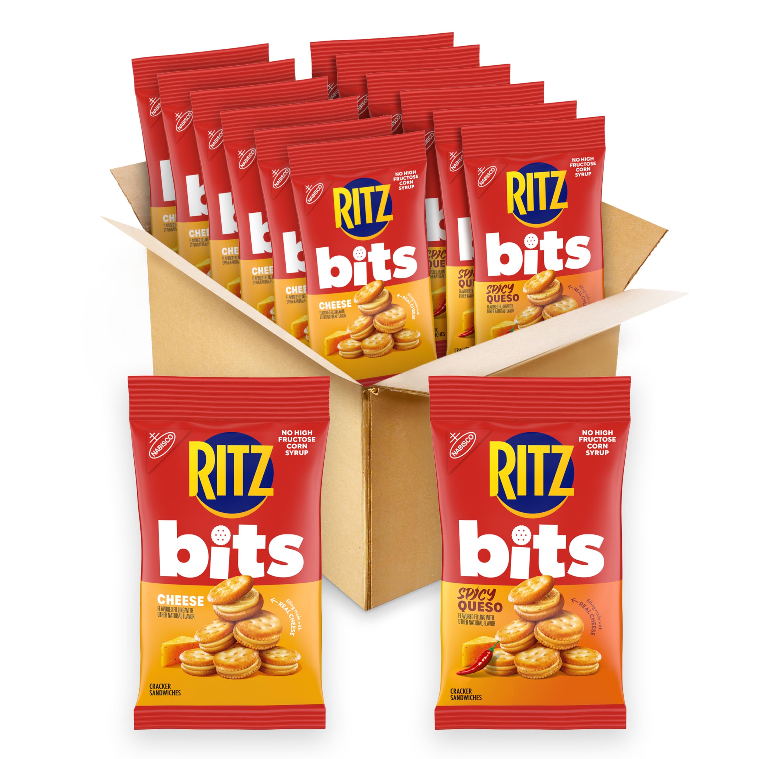 Ritz paquete frontal mostrando variedad y conveniencia