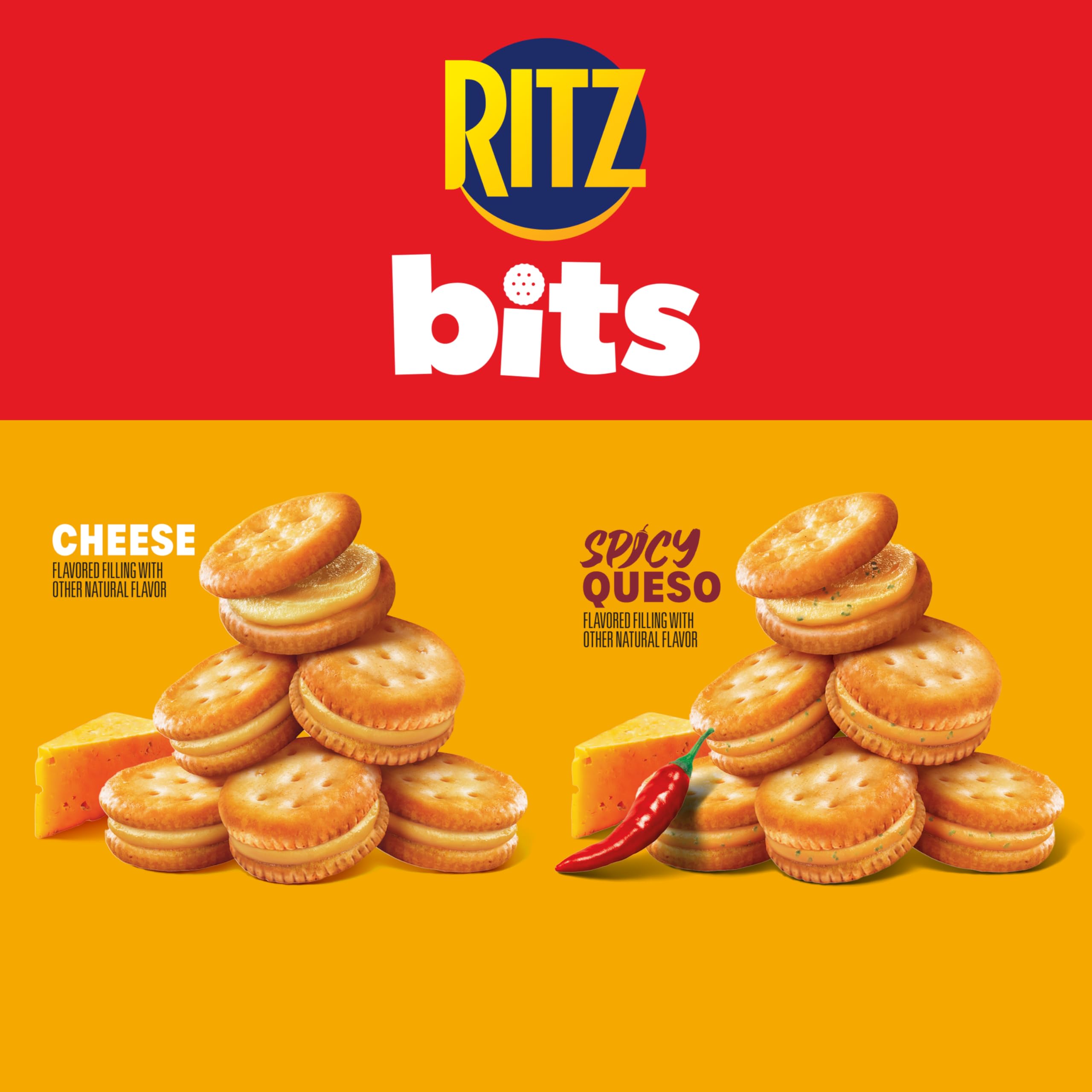 Ritz detalle del relleno Spicy Queso mostrando color y picante