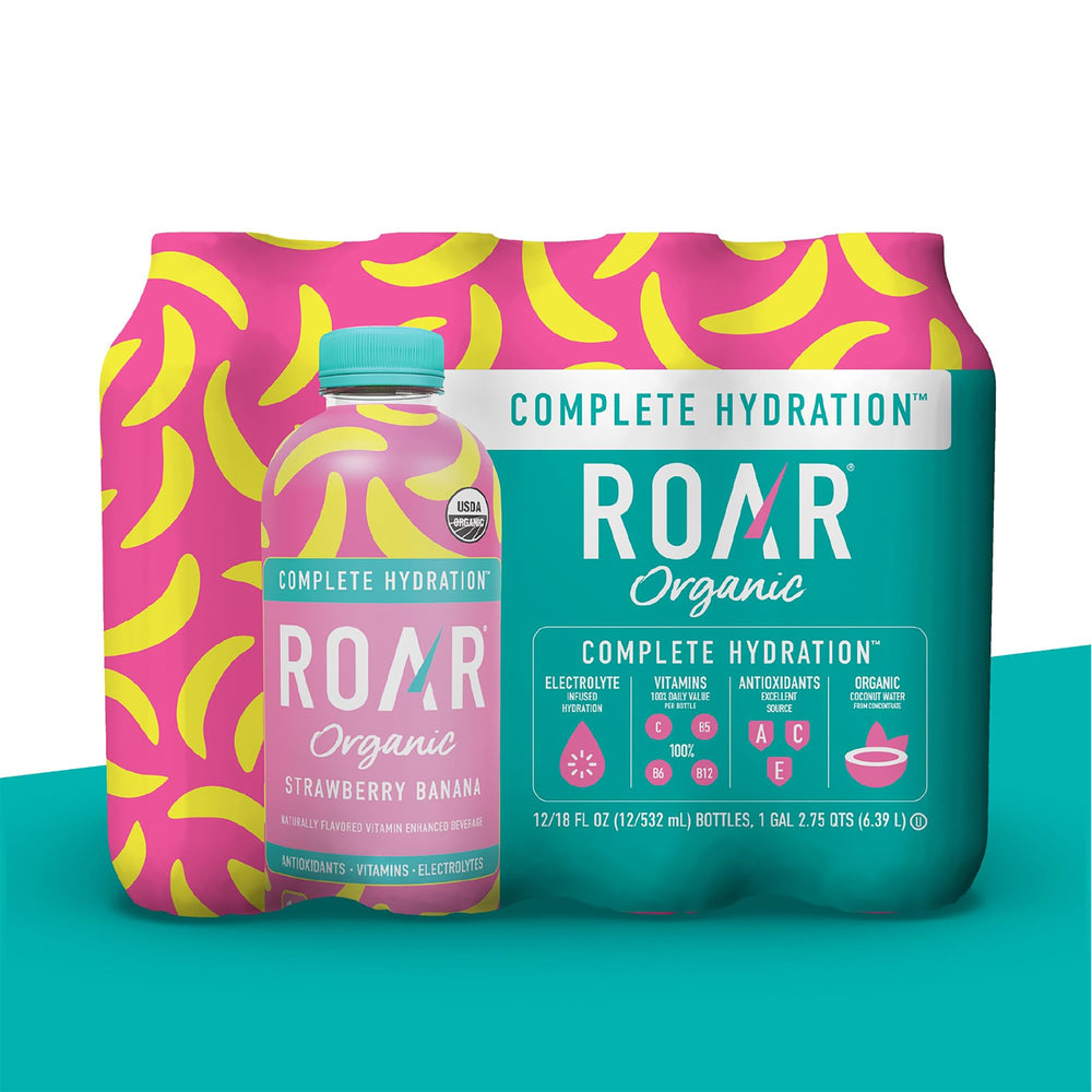 ROAR bebida en gimnasio tras entrenamiento reponiendo electrolitos