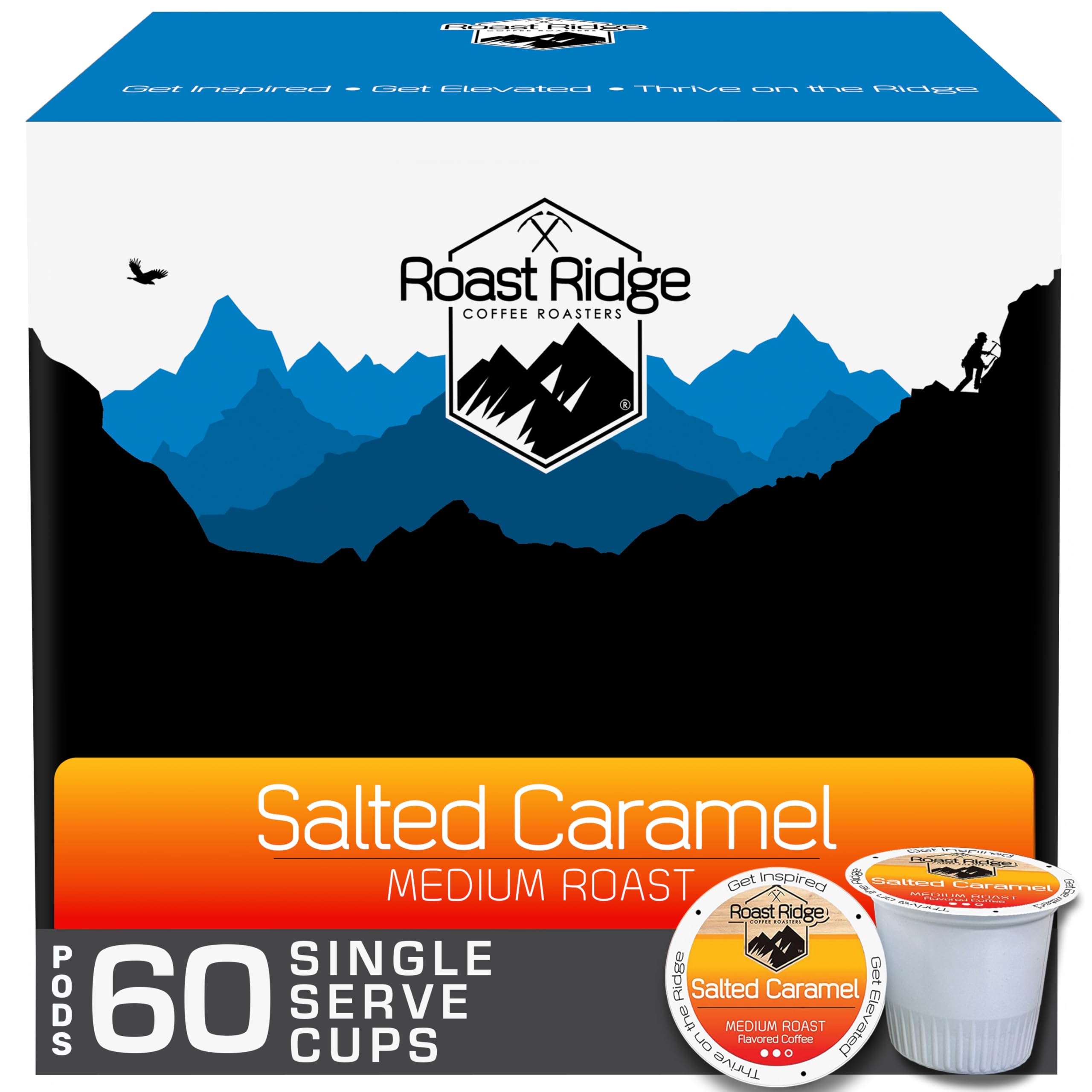 Roast Ridge caja frontal 60 cápsulas, presentación clara y atractiva