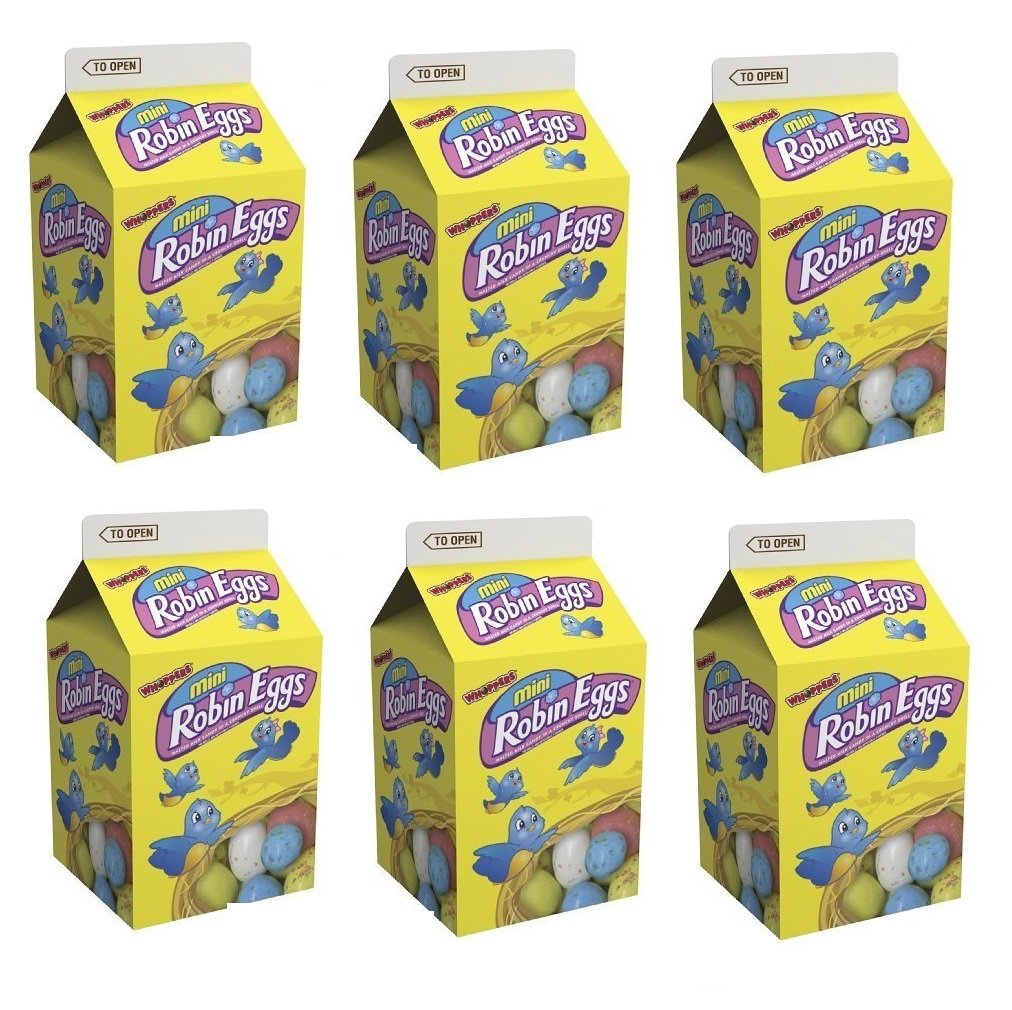robin eggs paquete frontal mostrando mini huevos coloridos, ideal para cestas