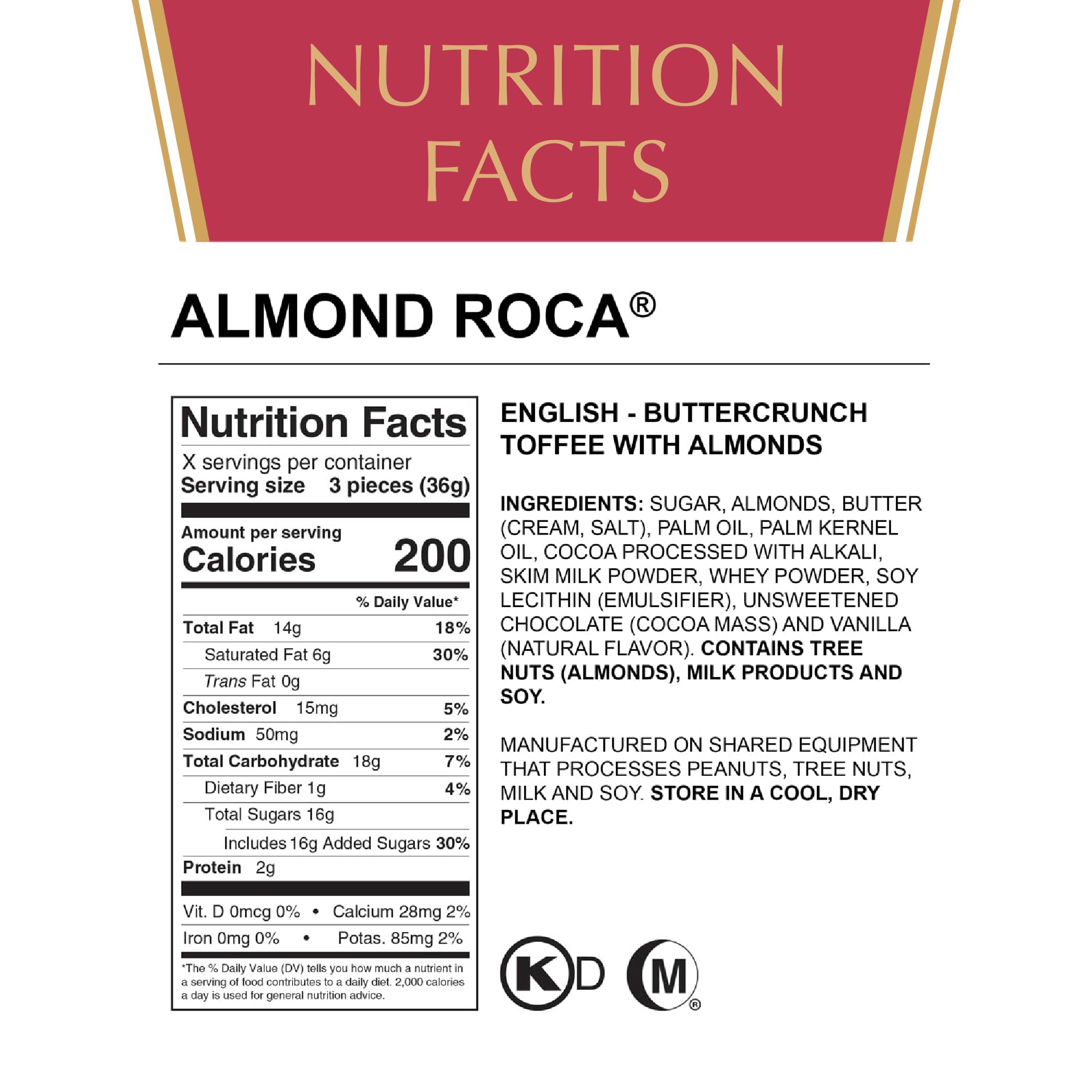 Roca textura closeup del buttercrunch crujiente que resalta su calidad