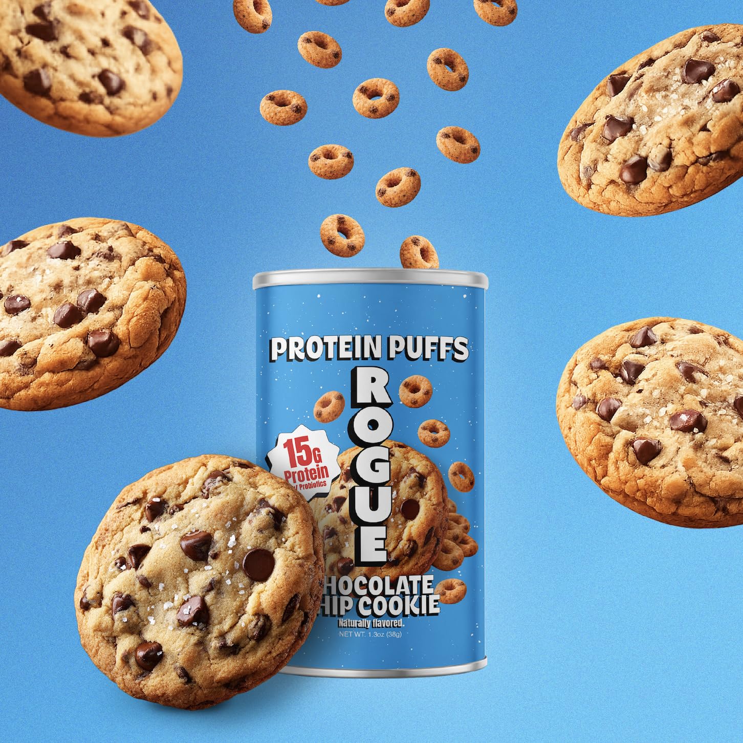 Rogue Snacks comparación de tamaño de paquete en equilibrio