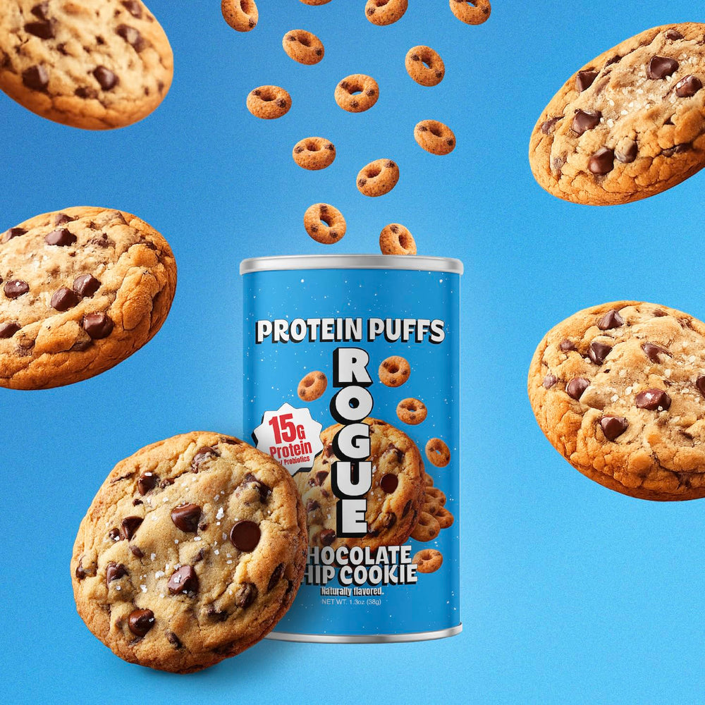 Rogue Snacks comparación de tamaño de paquete en equilibrio