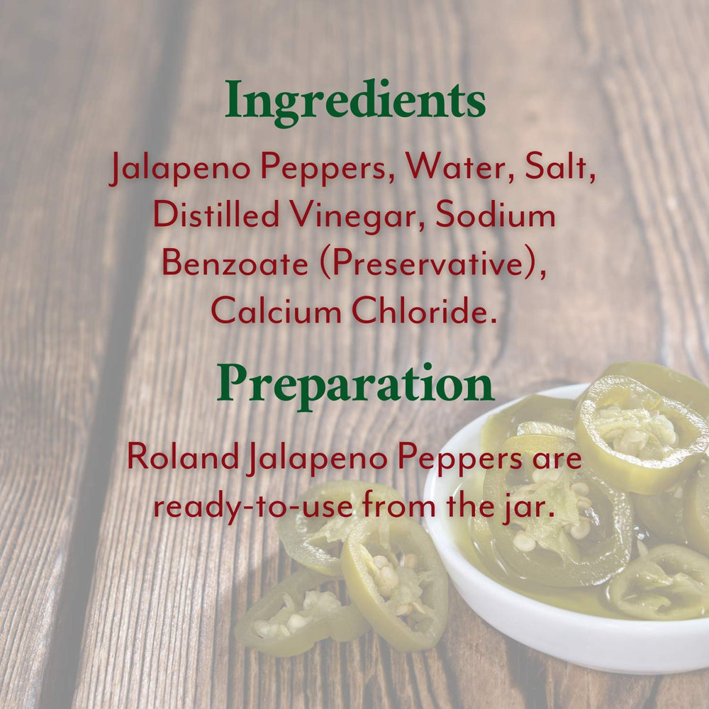 Roland Foods color y brillo de jalapeños para sabor consistente