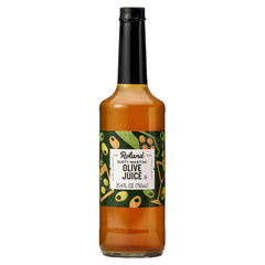 Roland jugo de aceituna vista frontal botella para preparar martinis