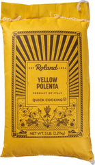 Roland Foods polenta 5 lb empaque frontal que muestra marca y tamaño para compras prácticas