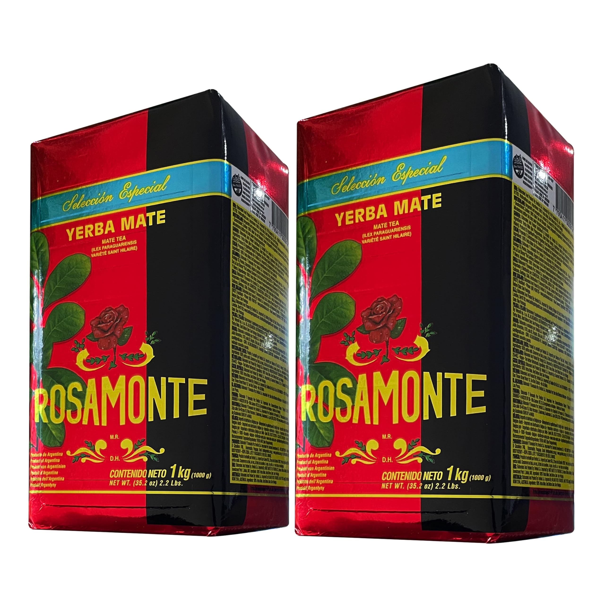 Rosamonte paquete frontal Special Selection mostrando sello de calidad y conservación
