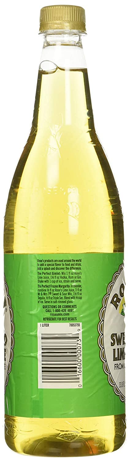 Rose's Lime Juice usado en bebida sin alcohol ofreciendo color y frescura
