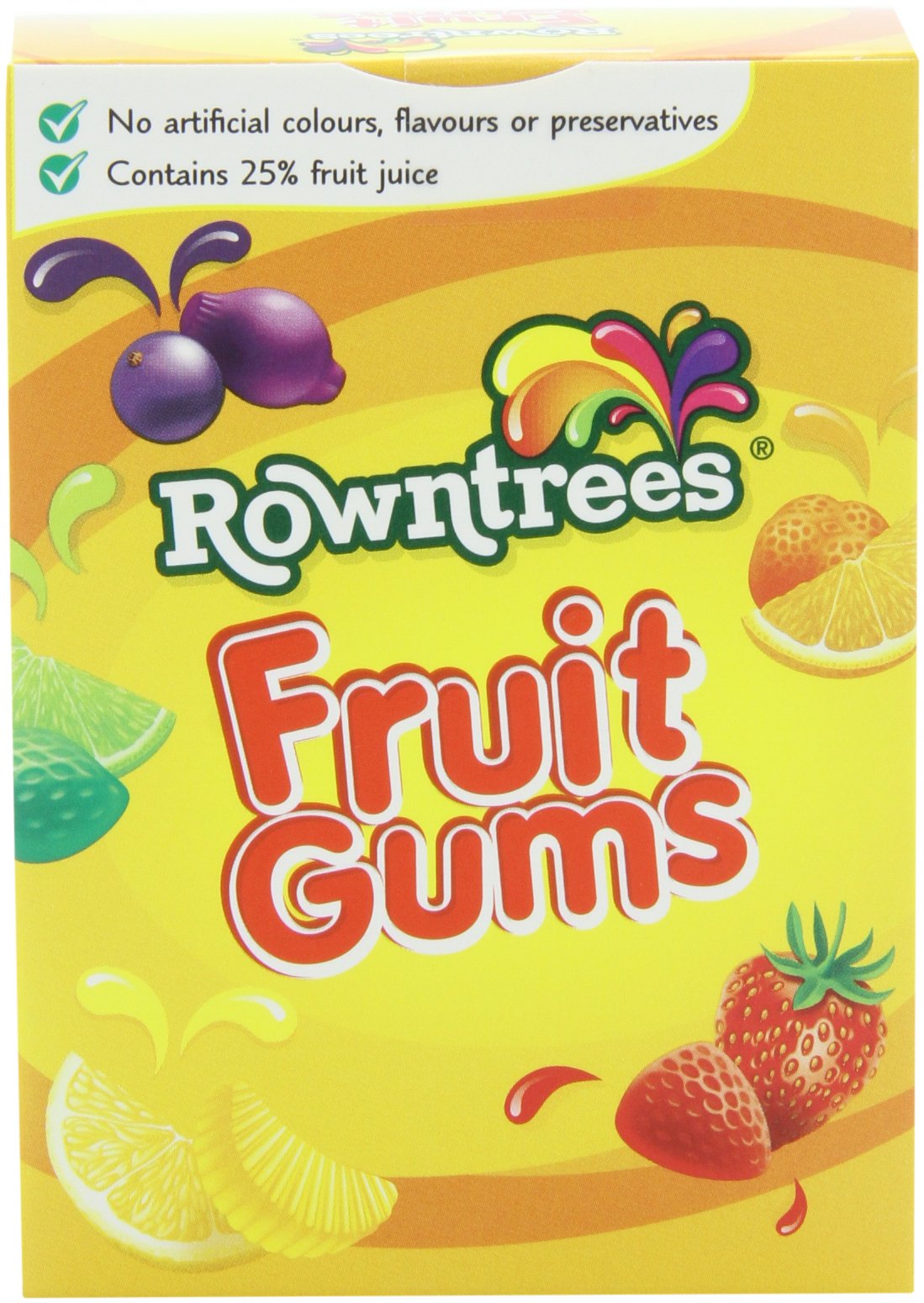 Rowntree's gominolas en mesa de fiesta listos para servir y disfrutar