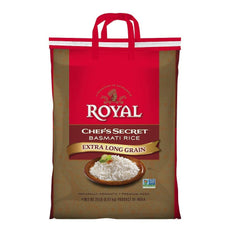 Royal empaque frontal de 20 lb mostrando cantidad y uso profesional