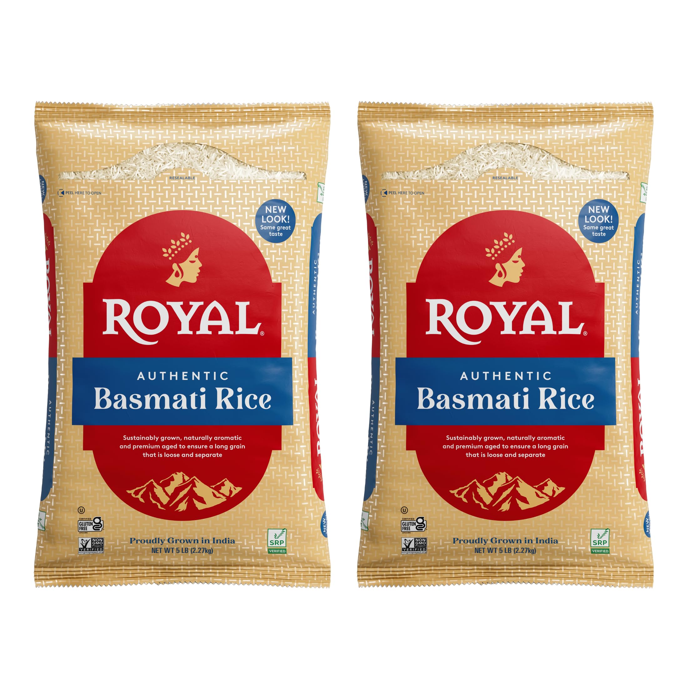 Royal empaquetado frente mostrando el pack de dos sacos y practicidad