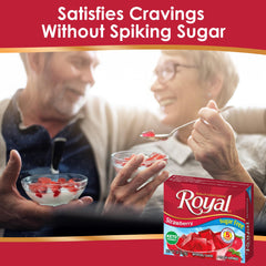 Royal gelatina servida en vasos individuales Royal, porciones prácticas y controladas