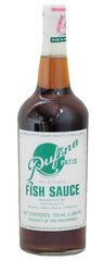Rufina Patis botella frontal mostrando etiqueta y uso como condimento
