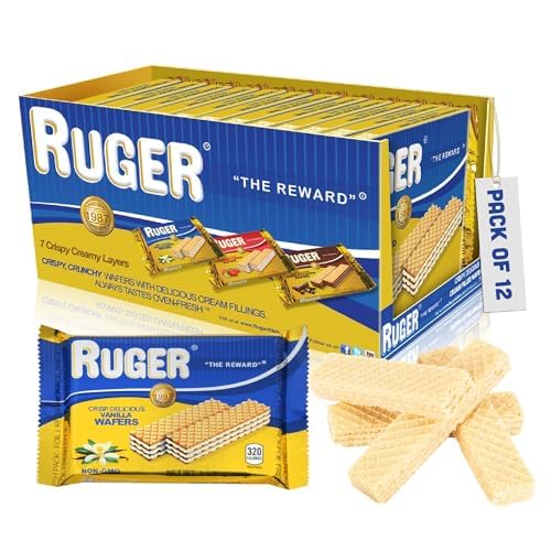 RUGER textura de oblea crujiente en primer plano, realza crocancia