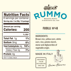 Rummo fusilli detalle de espirales que destaca textura firme