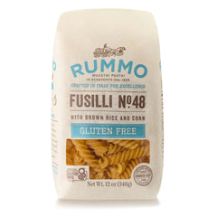 Rummo fusilli frente del paquete mostrando presentación y características
